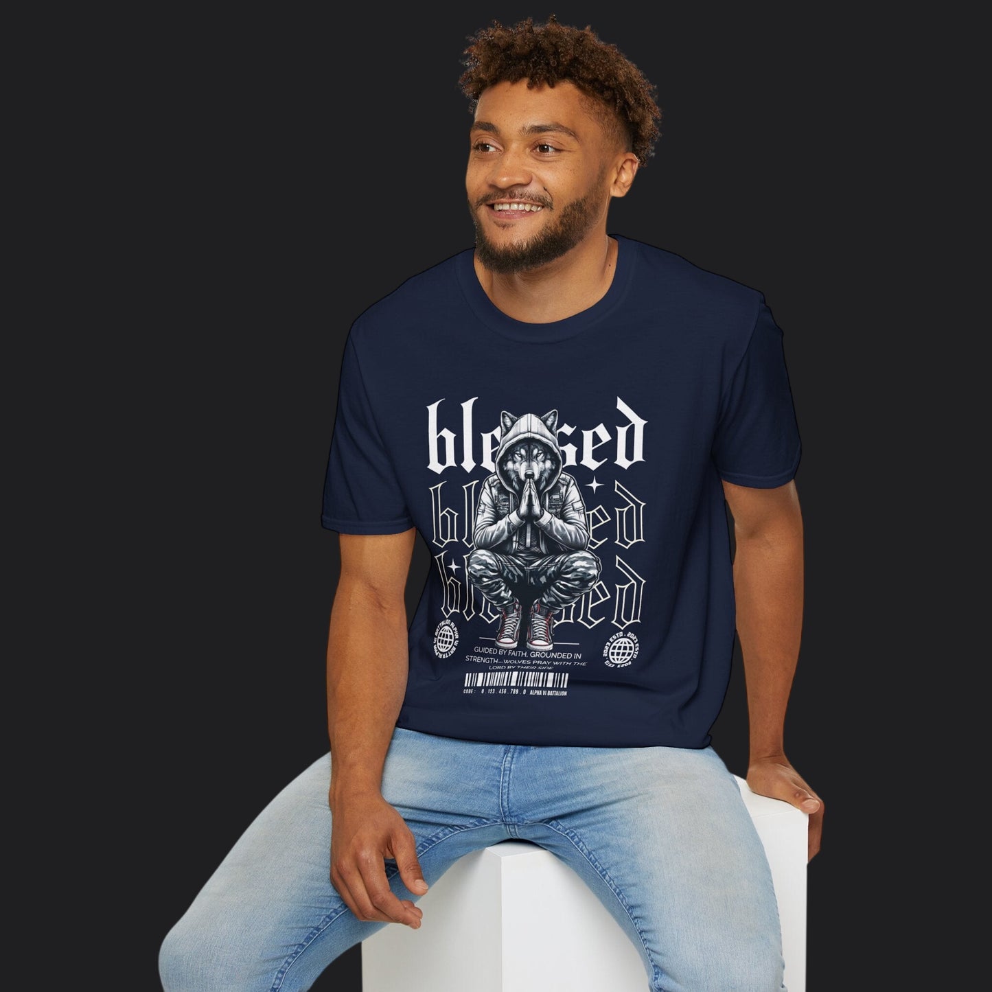 Blessed Tee — Christian Faith Veteran Military Pride T-Shirt