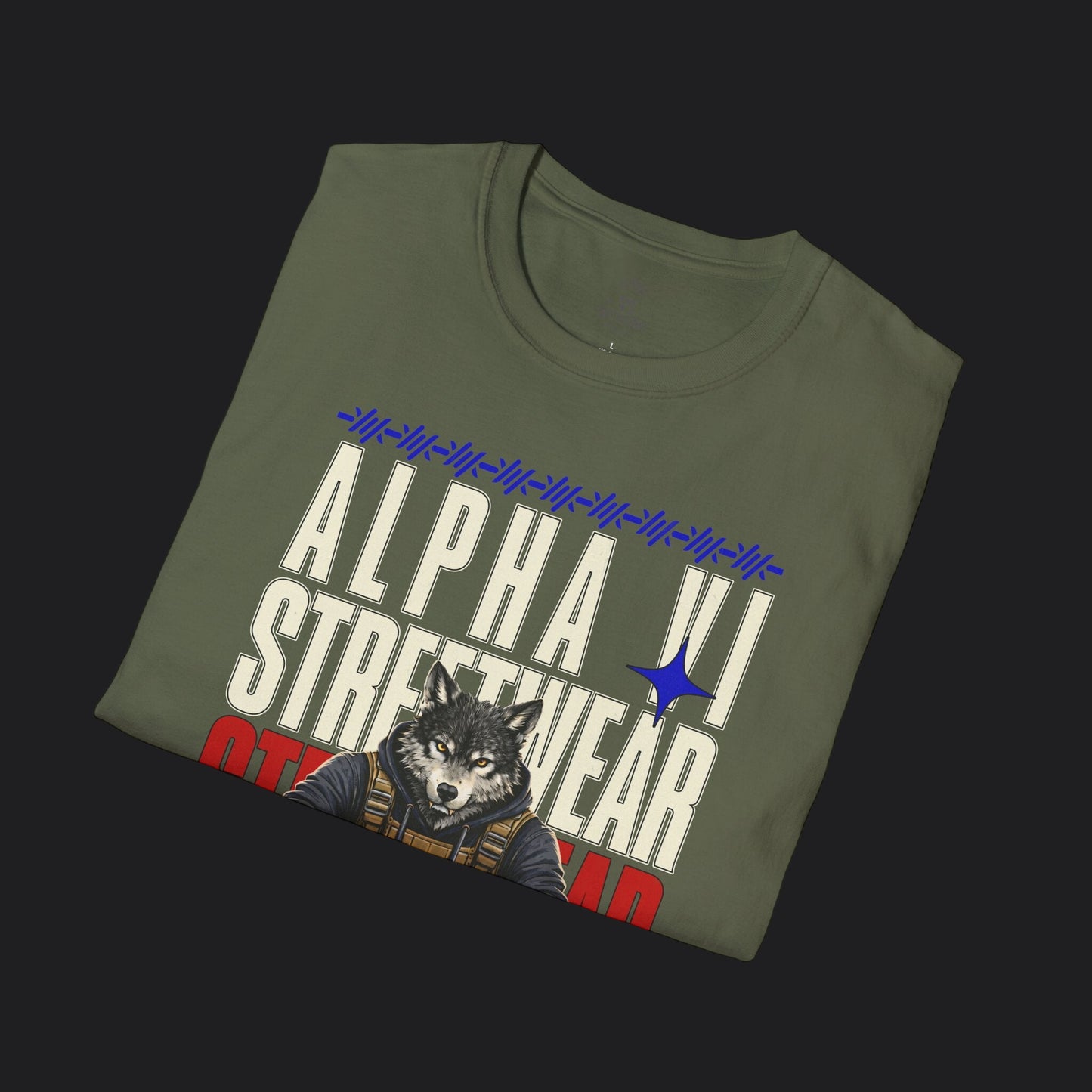 Alpha VI Streetwear Signature Tee AlphaWolf — Military Urban Veteran T-Shirt