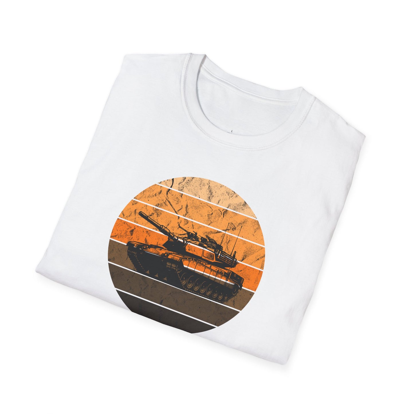 Tank Silhouette Sunset" Unisex Tee