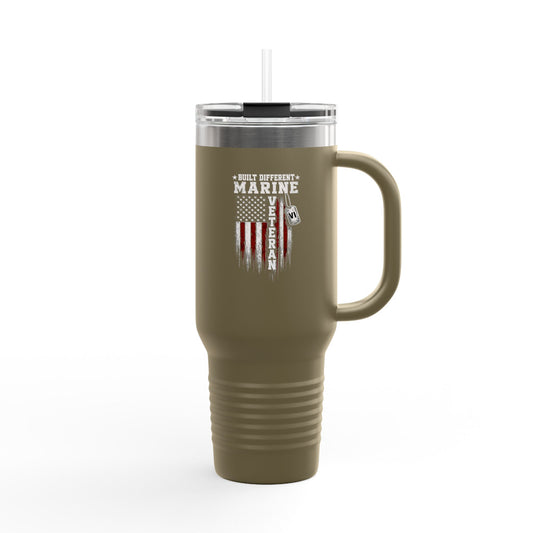 Built Different Marine Corps Veteran 40oz Tumbler