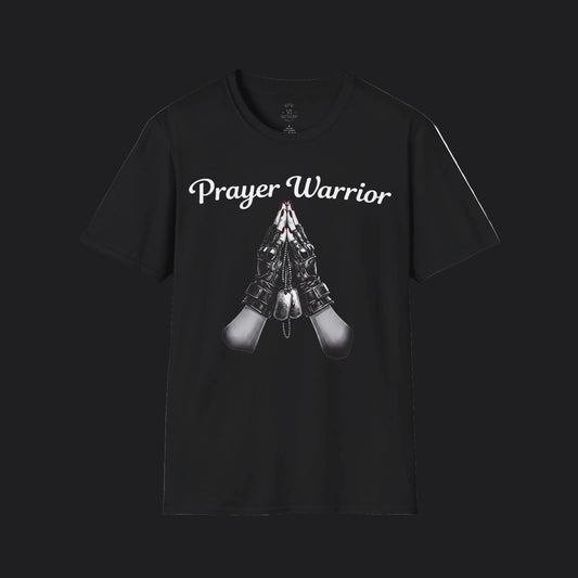 Prayer Warrior Tee Female Tactical Gloves — Women's Christian Faith T-Shirt