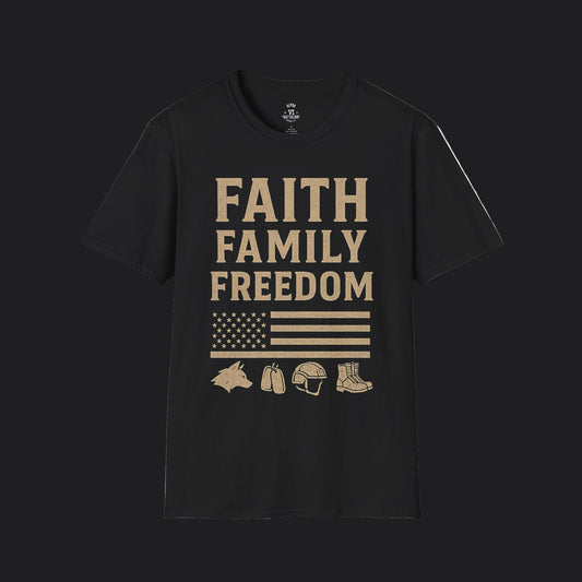 Faith Family Freedom Tee