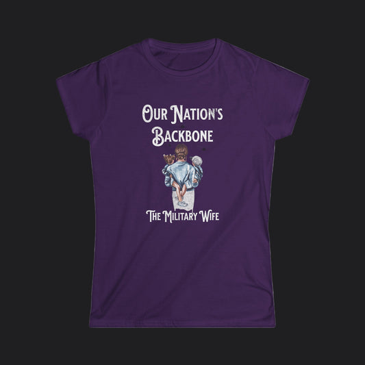Our Nation's Backbone: The Military Wife Tee