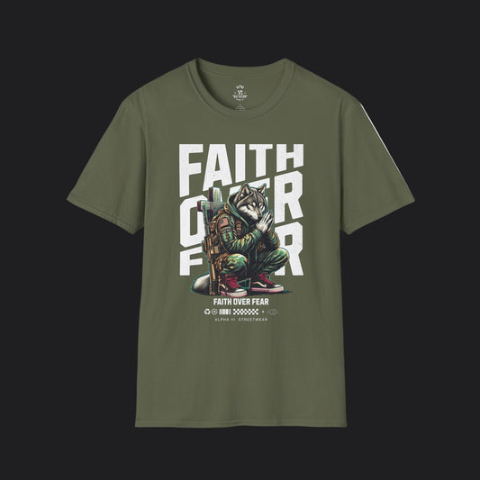 Faith Over Fear Tee — Christian Faith Veteran Military T-Shirt