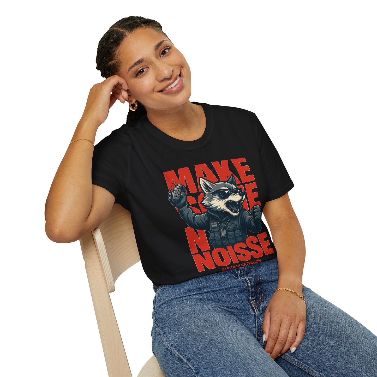 Make Some Noise – Alpha 6 Wolf Tee