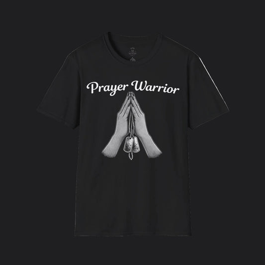 Prayer Warrior Tee Female — Christian Women's Faith Veteran T-Shirt