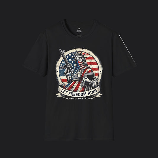 Let Freedom Ring Statue of Liberty Tee — Patriotic American Veteran T-Shirt