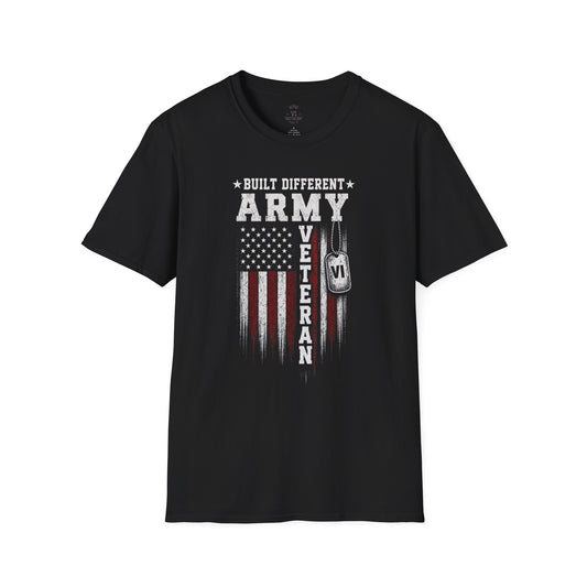 Built Different Army Veteran Tee