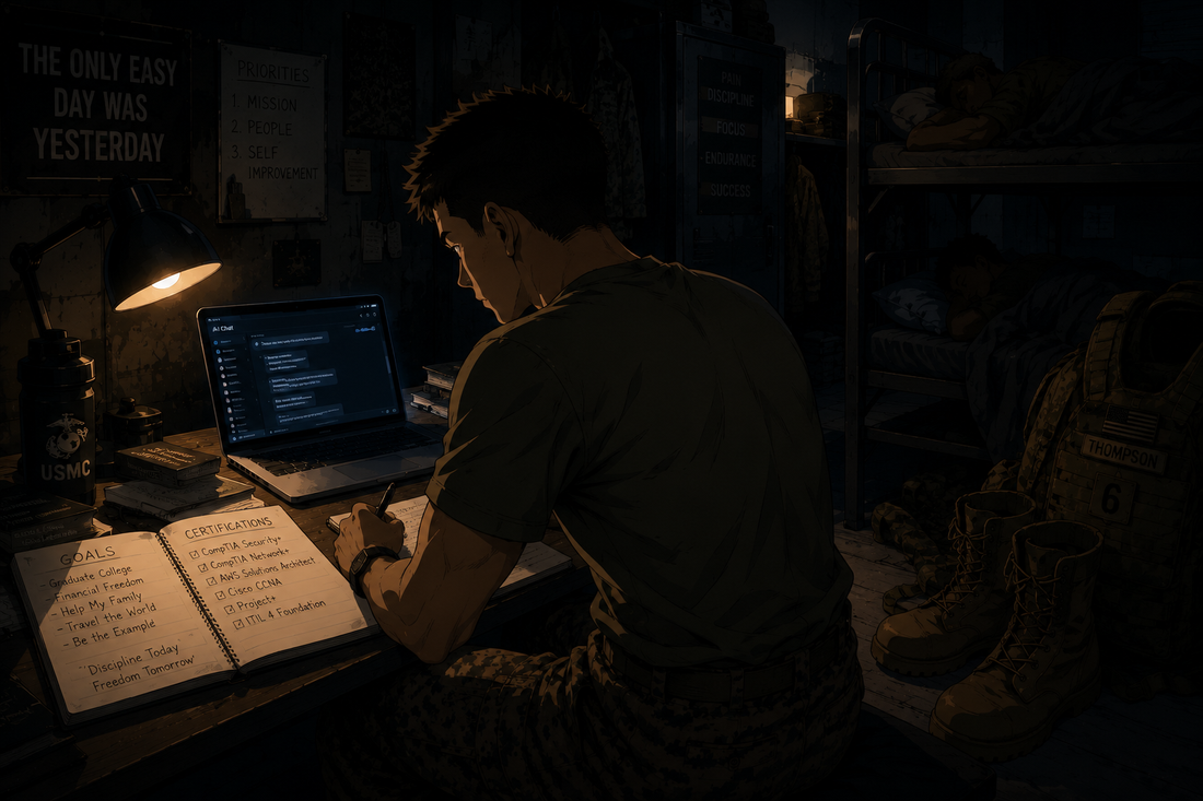 How to Use AI While You Are Serving — Personal Growth on Your Own Time