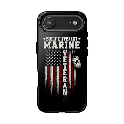 Built Different Marine Veteran Tough Phone Case