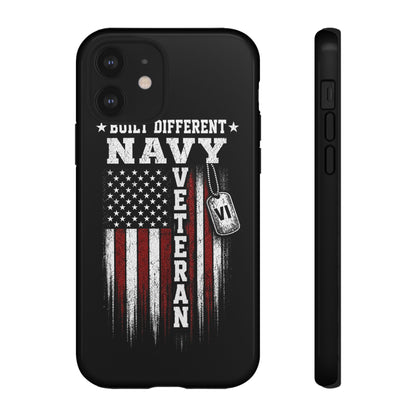 Built Different Navy Veteran Tough Phone Case