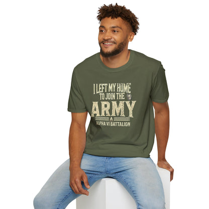 I Left My Home Army Tee