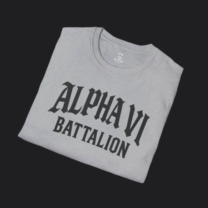 Alpha VI Battalion Crest Tee — Veteran Brand Core Identity T-Shirt v2