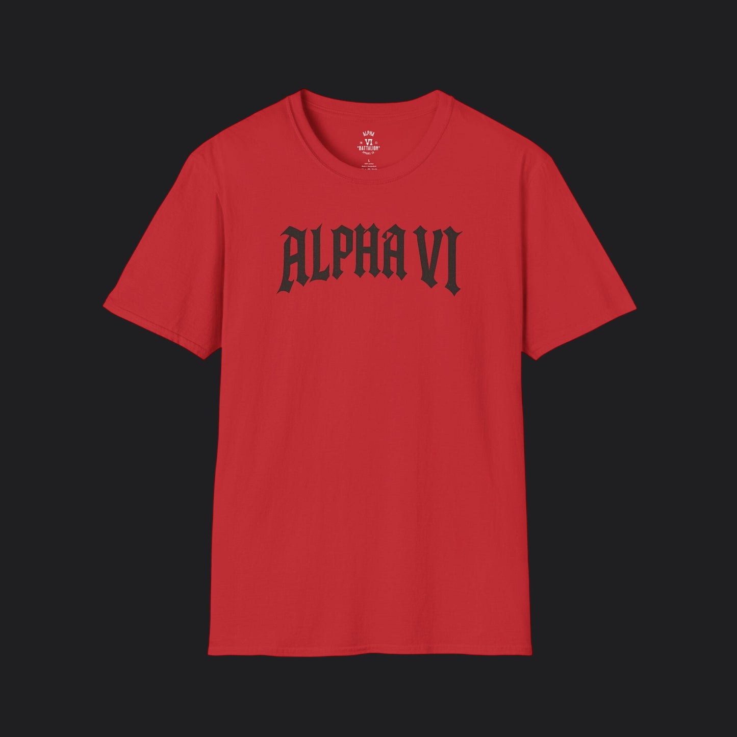 Alpha VI Battalion Crest Tee — Veteran Brand Core Identity T-Shirt v3
