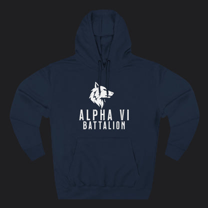 Alpha VI Battalion Wolf Head Emblem Hoodie