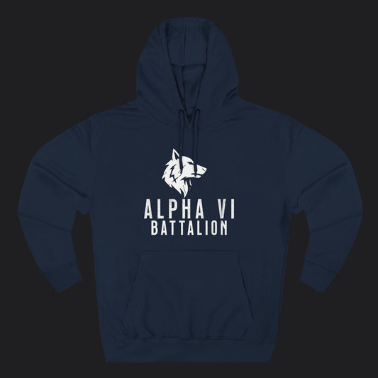 Alpha VI Battalion Wolf Head Emblem Hoodie
