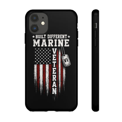 Built Different Marine Veteran Tough Phone Case