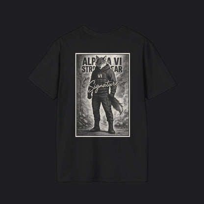 Alpha VI Battalion Streetwear AlphaWolf Signature Tee — Veteran Military T-Shirt