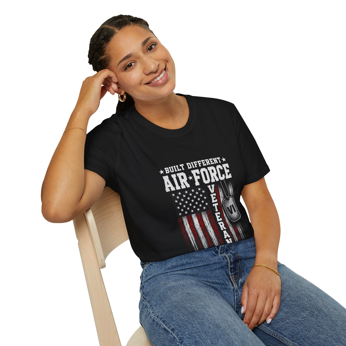 Built Different Air Force Veteran Tee