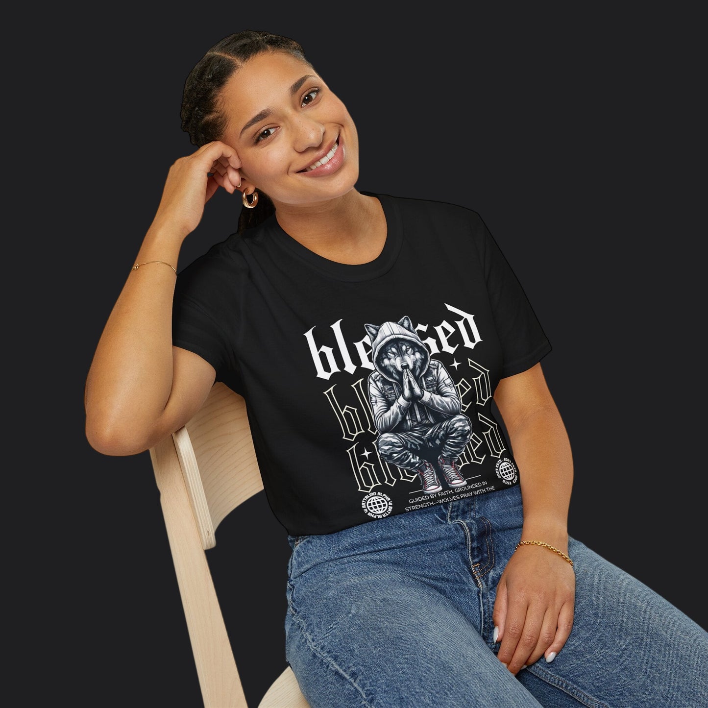 Blessed Tee — Christian Faith Veteran Military Pride T-Shirt