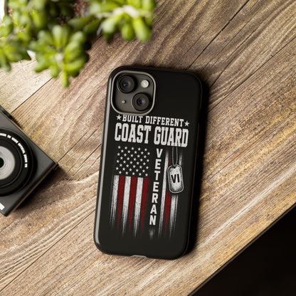 Built Different Coast Guard Veteran Tough Phone Case