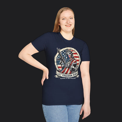 Let Freedom Ring Statue of Liberty Tee — Patriotic American Veteran T-Shirt