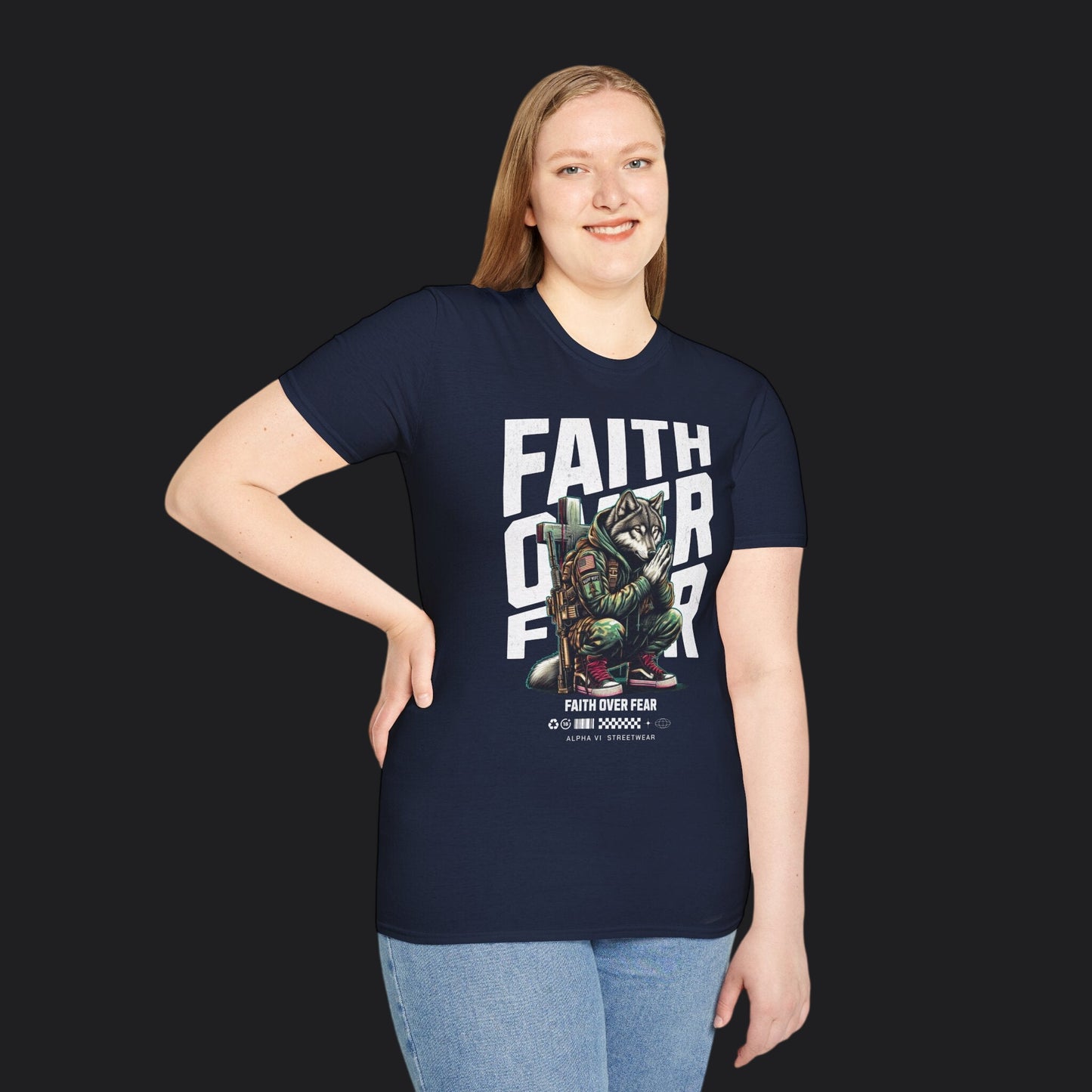 Faith Over Fear Tee — Christian Faith Veteran Military T-Shirt