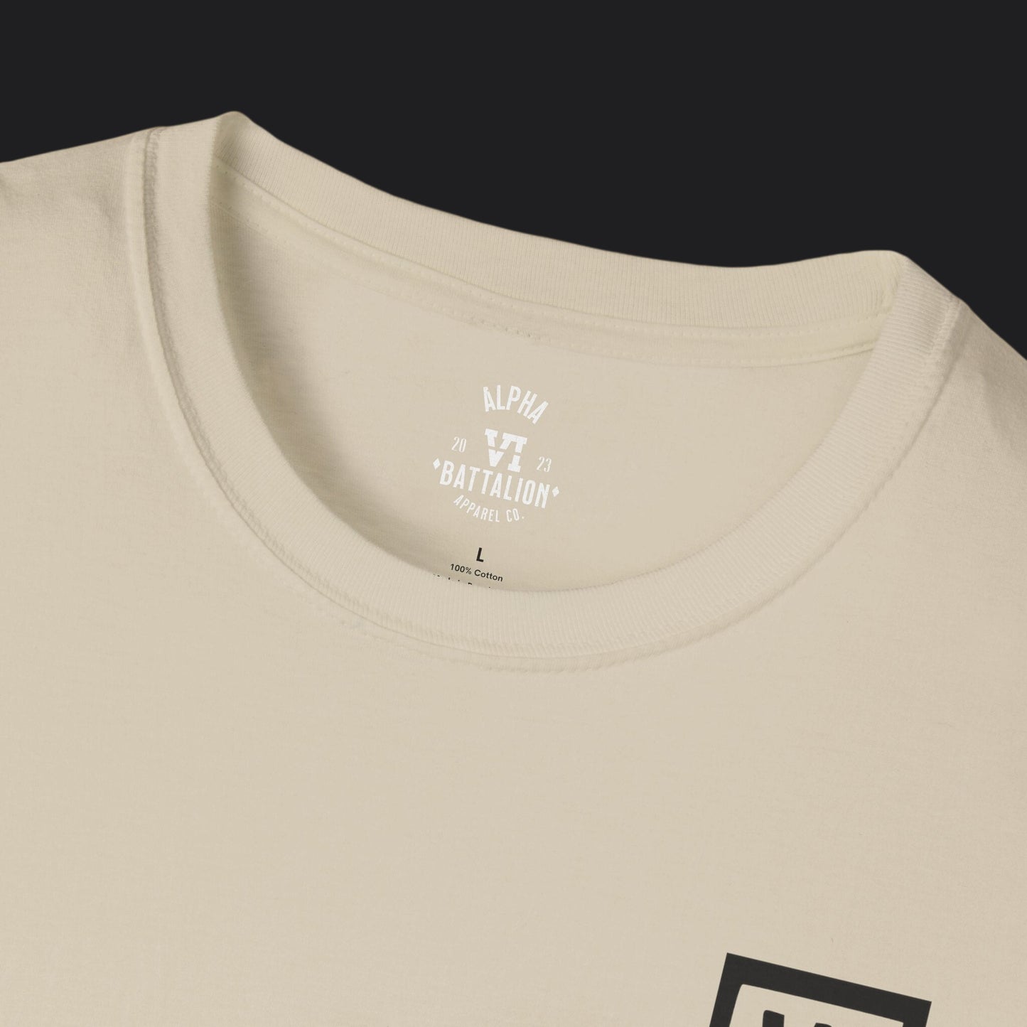 Alpha VI Battalion Vertical Block Tee — Veteran Brand Military T-Shirt