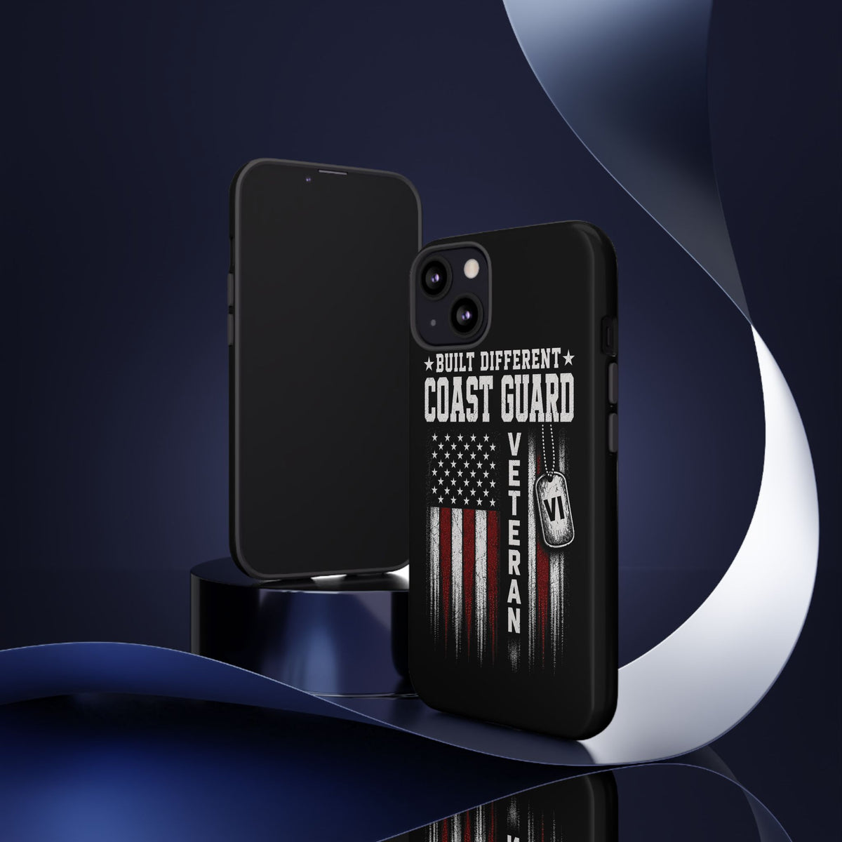 Built Different Coast Guard Veteran Tough Phone Case