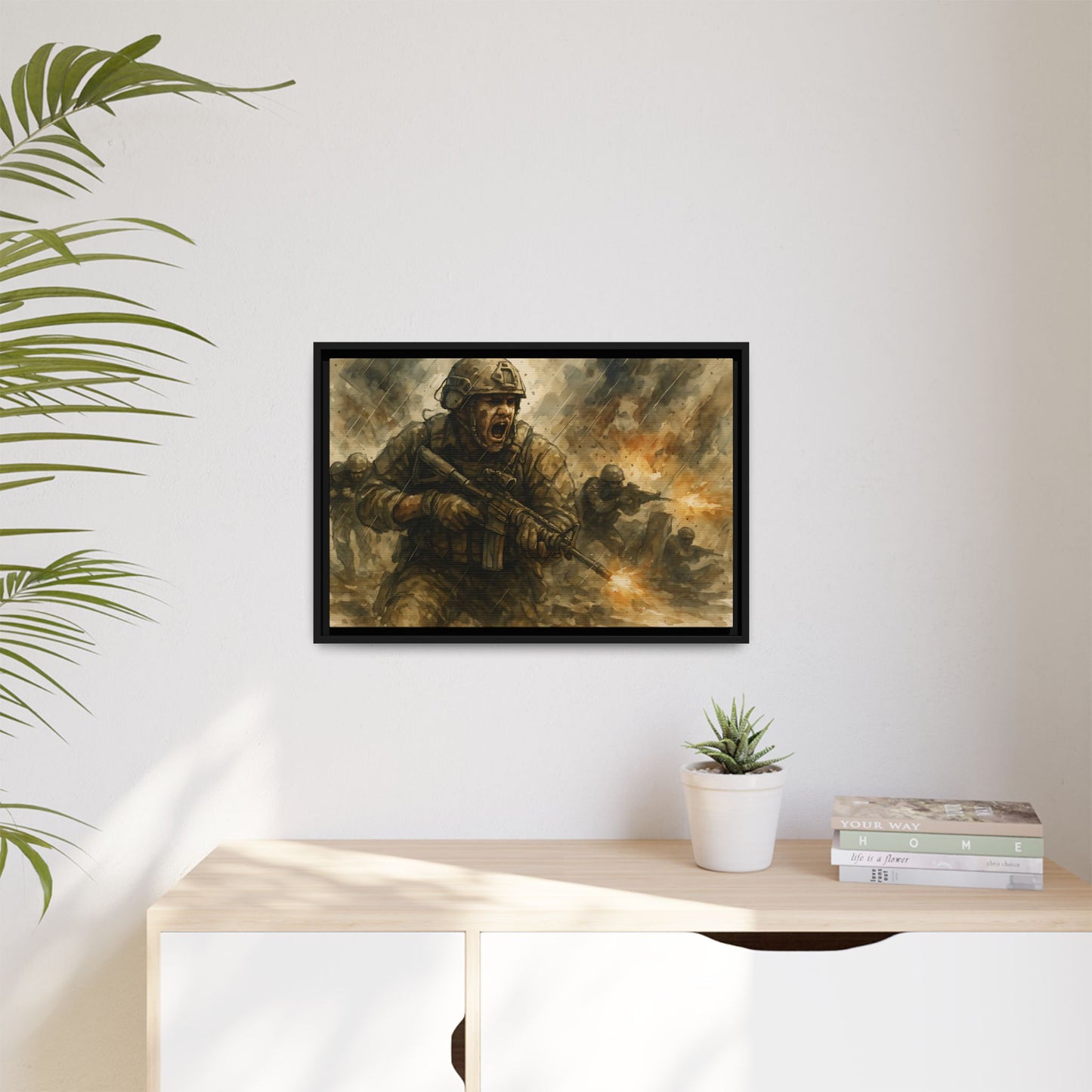 Copy of Matte Canvas, Framed (Multi-color)