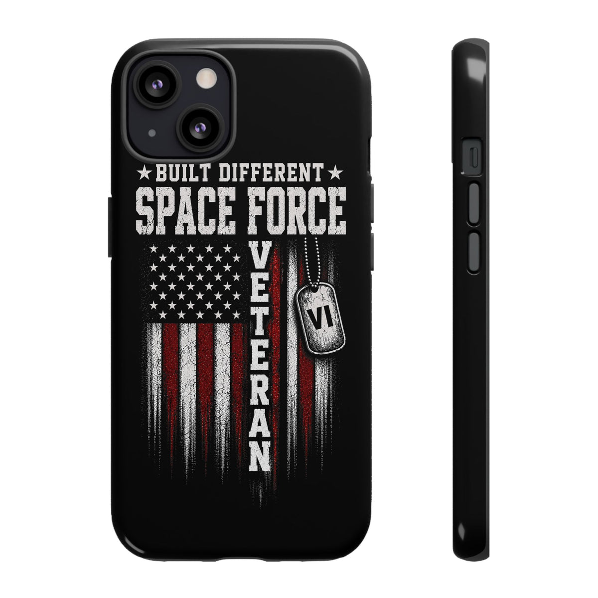 Built Different Space Force Veteran Tough Phone Case