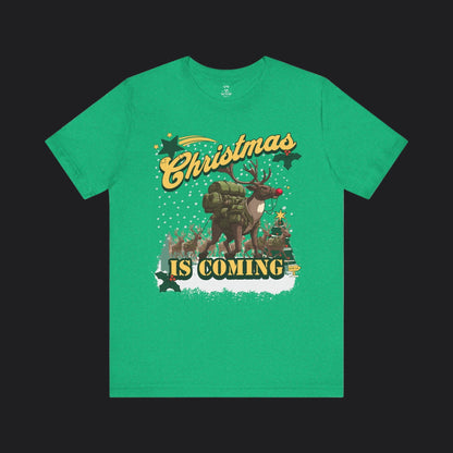 Christmas Is Coming Rucking Rudolph Tee