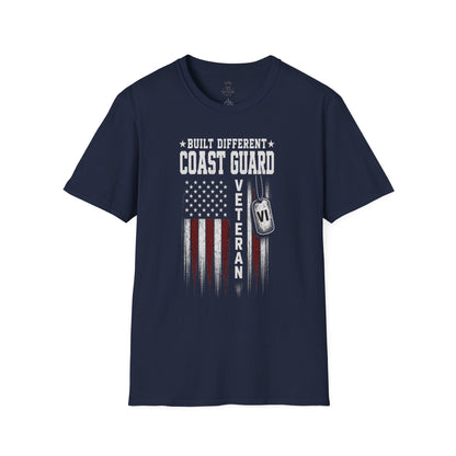 Built Different Coast Guard Veteran Tee