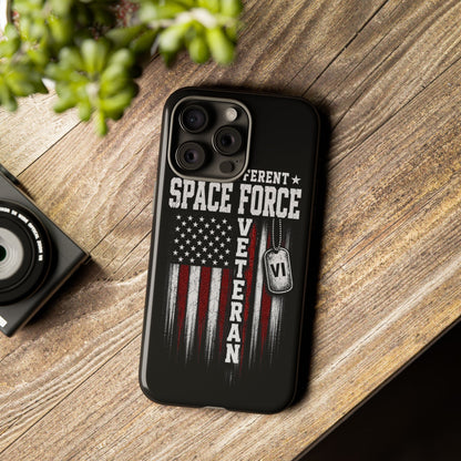 Built Different Space Force Veteran Tough Phone Case