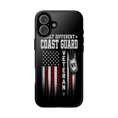 Built Different Coast Guard Veteran Tough Phone Case