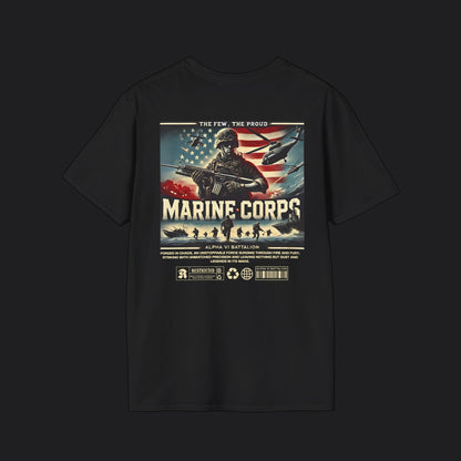 MARINES The Few The Proud Tee — USMC Marine Corps Veteran T-Shirt