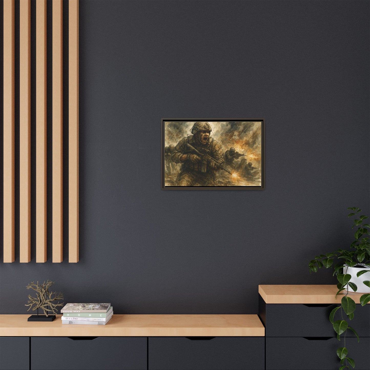 Copy of Matte Canvas, Framed (Multi-color)