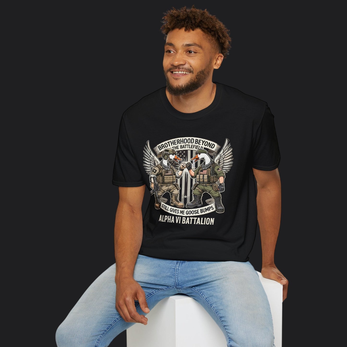 Brotherhood Beyond Goosebumps Tee — Military Brotherhood Veteran T-Shirt