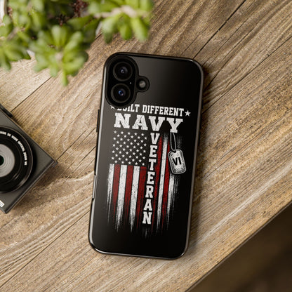 Built Different Navy Veteran Tough Phone Case