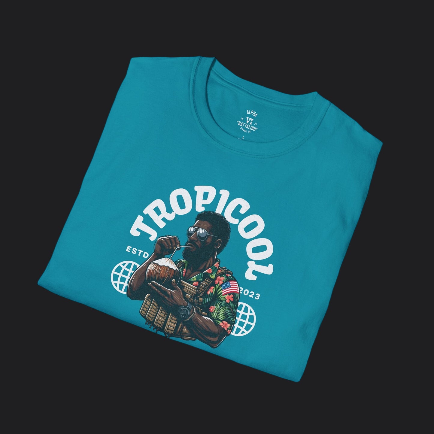 TROPICOOL Heritage Edition Tee — Tropical Veteran Military Humor T-Shirt
