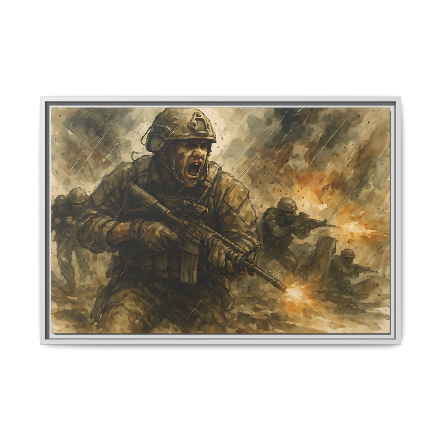 Copy of Matte Canvas, Framed (Multi-color)