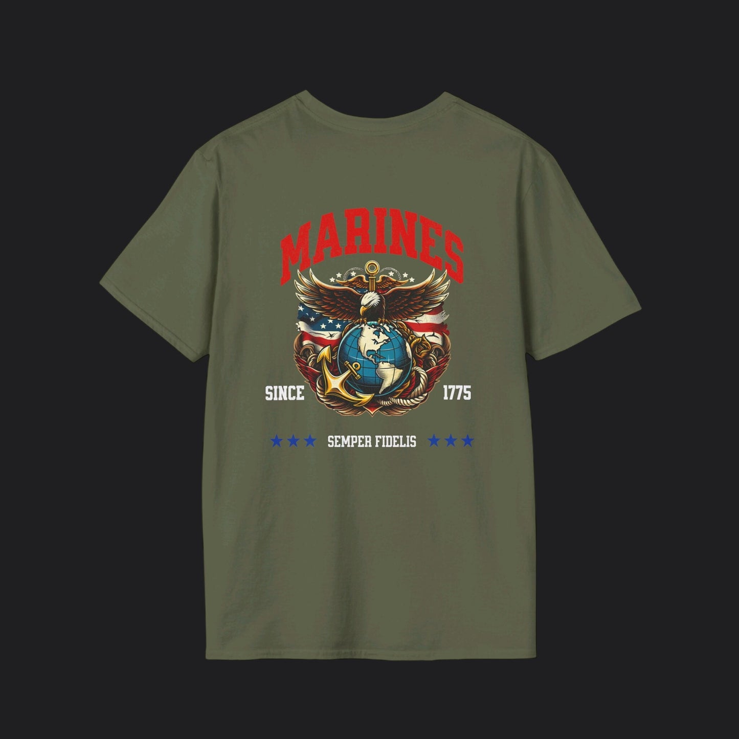 MARINES Semper Fidelis Tee — USMC Marine Corps Veteran T-Shirt