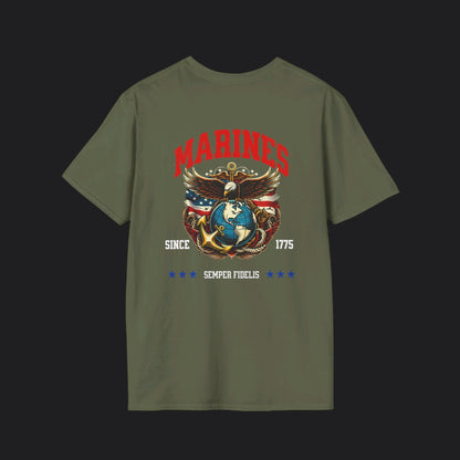 MARINES Semper Fidelis Tee — USMC Marine Corps Veteran T-Shirt