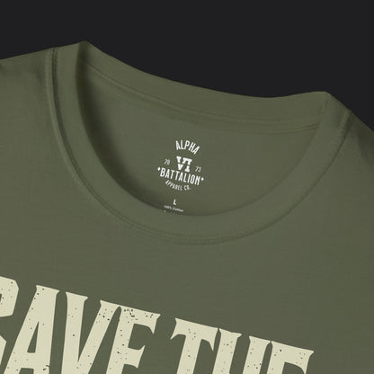 Save the Veterans Disintegration Edition Female — Veteran Awareness T-Shirt