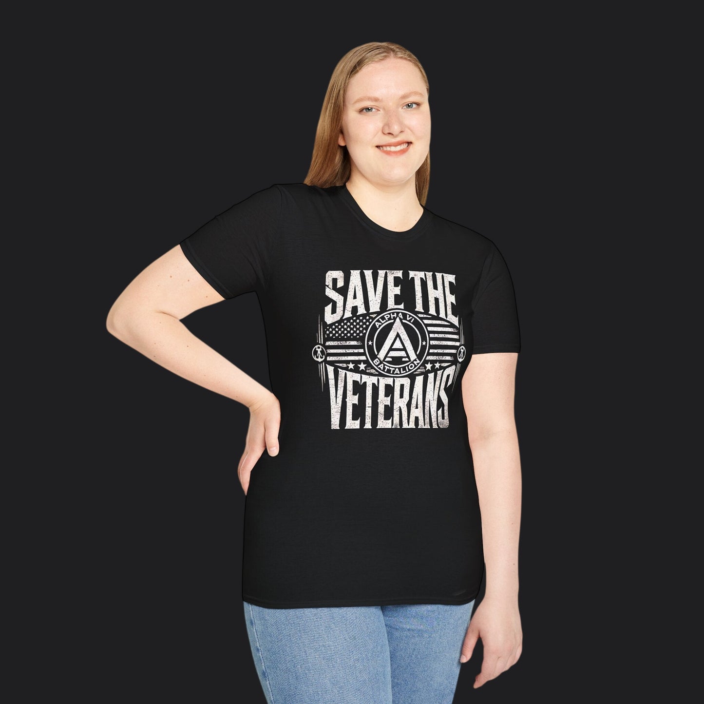 Save the Veterans Tee Standard — Veteran Suicide Prevention T-Shirt
