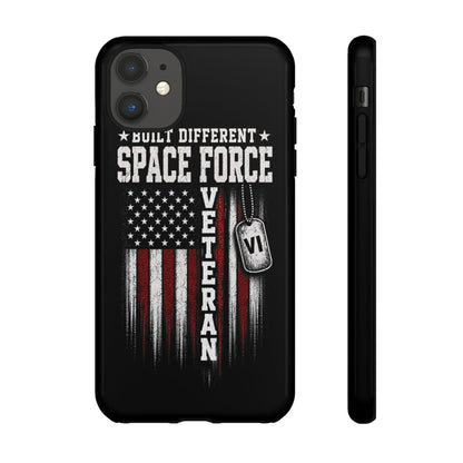 Built Different Space Force Veteran Tough Phone Case