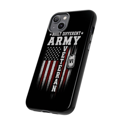 Built Different Army Veteran Tough Phone Case