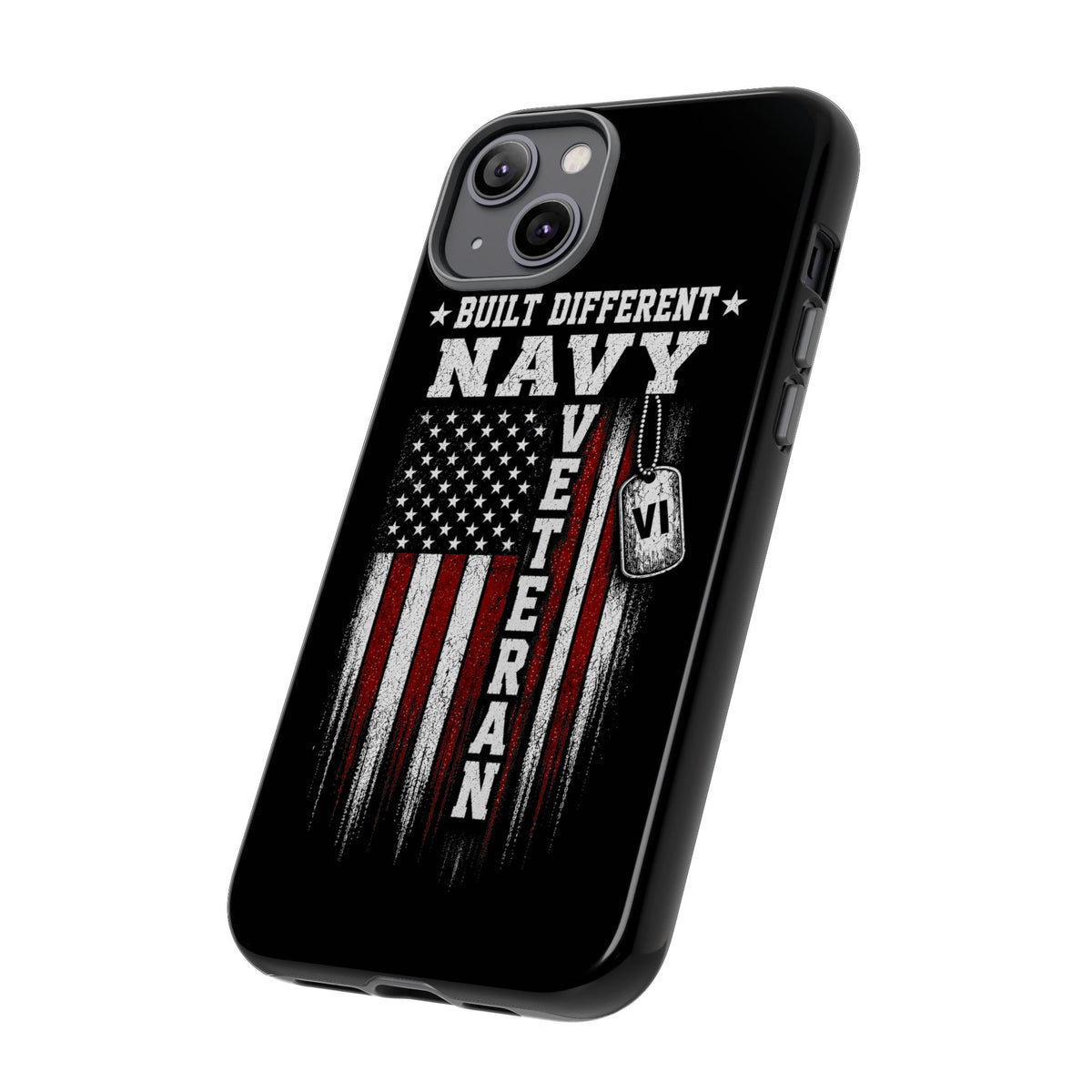 Built Different Navy Veteran Tough Phone Case