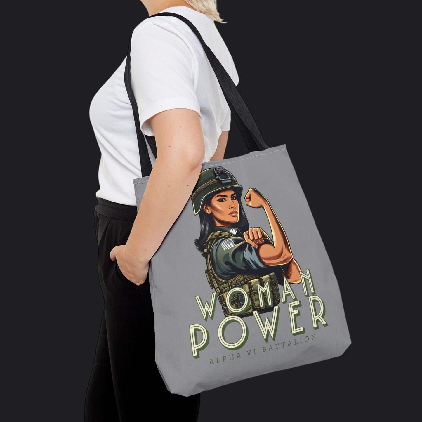Rosie the Riveter Spirit Edition Tote Bag — Women's Empowerment Canvas Bag