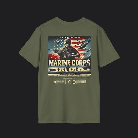 MARINES The Few The Proud Tee — USMC Marine Corps Veteran T-Shirt